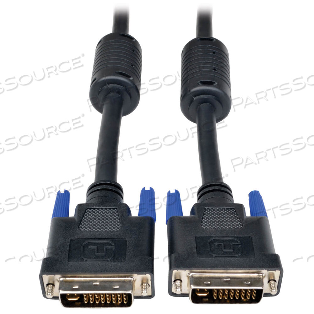 6FT DVI-I MALE/MALE DUAL LINK DIGITAL/ANALOG MONITOR CABLE - BLACK by Tripp Lite