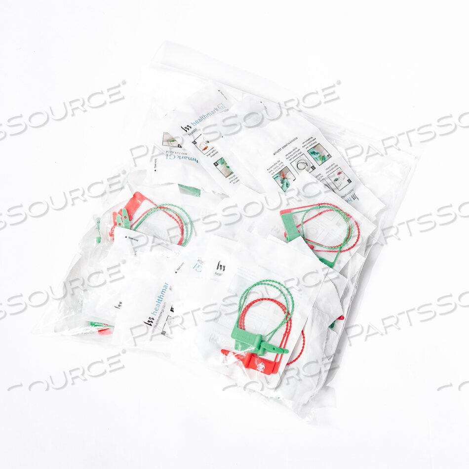 CLEAN AND DIRTY SEAL PACK, (2) GREEN CLEAN SEALS AND (2) RED DIRTY SEALS by Healthmark Industries