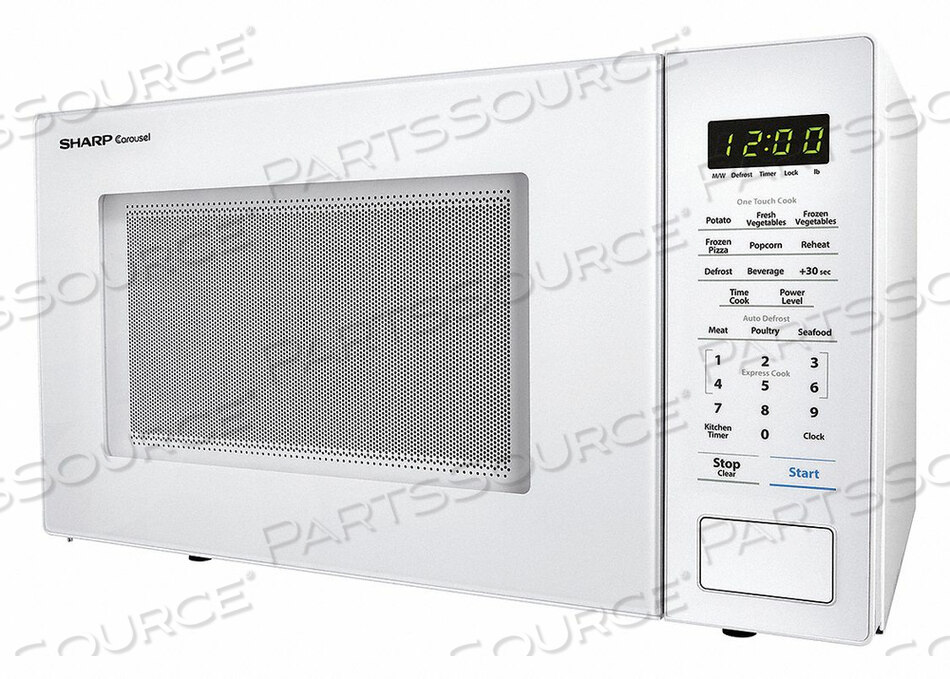 CONSUMER/COUNTER TOP MICROWAVE OVEN, 1.1 CU FT, 120 V, WHITE, MEETS UL by Sharp Electronics Corporation