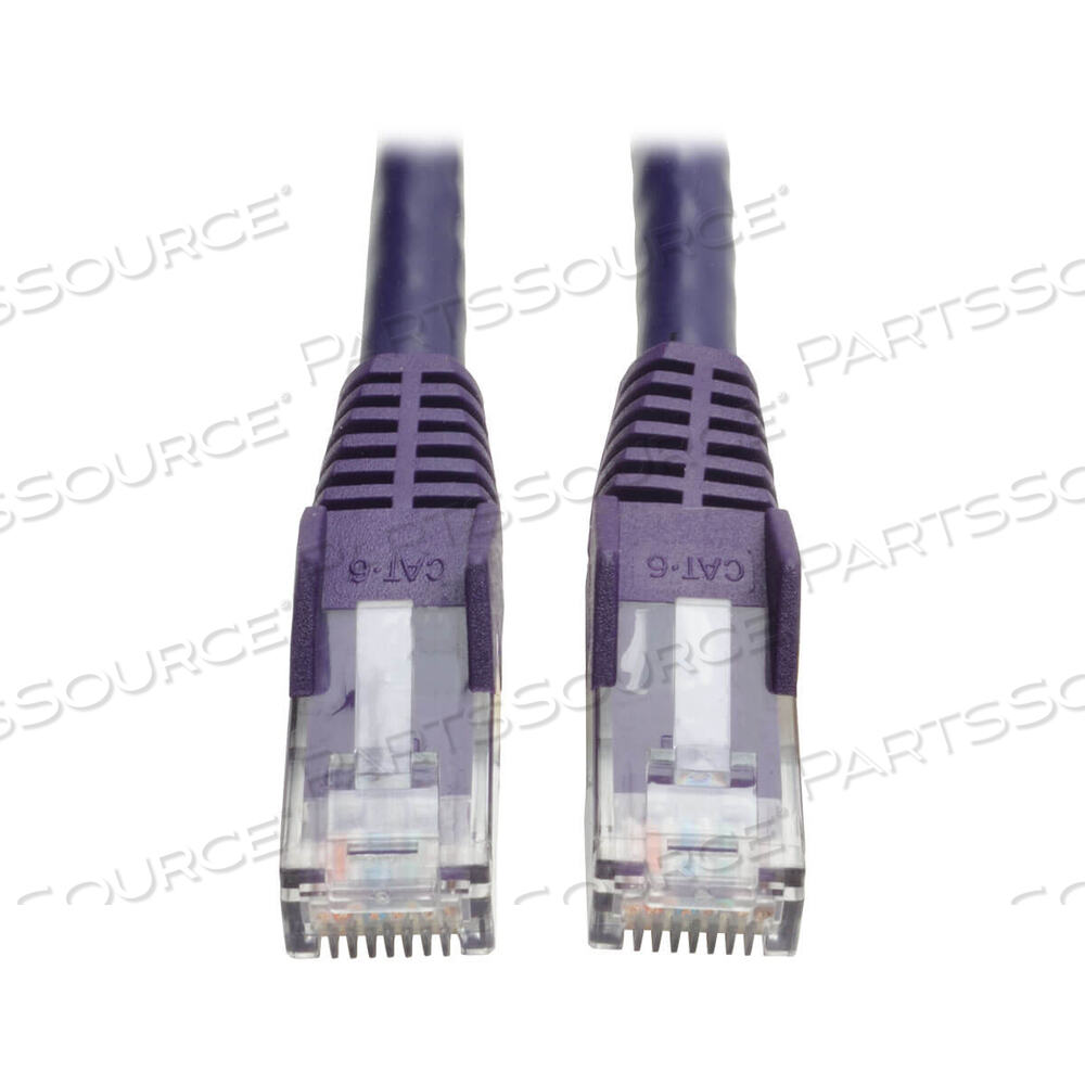 ETHERNET CABLE, CAT6 GIGABIT SNAGLESS MOLDED (UTP), RJ45 M/M, PURPLE, ROUND, 3 FT by Tripp Lite ETHERNET CABLE, CAT6 GIGABIT SNAGLESS MOLDED (UTP), RJ45 M/M, PURPLE, ROUND, 3 FT by Tripp Lite