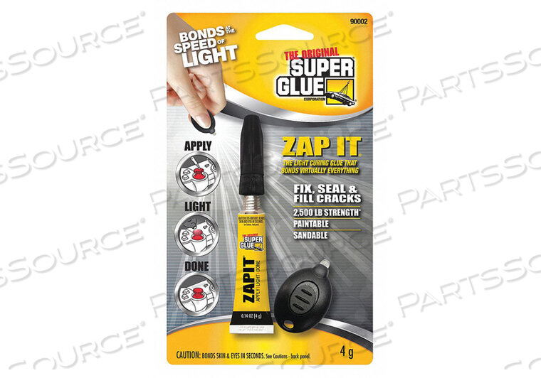 INSTANT ADHESIVE TUBE CLEAR 4G by Super Glue