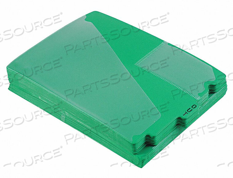 OUTGUIDES PREPRINTED TABS GREEN PK50 by Tops
