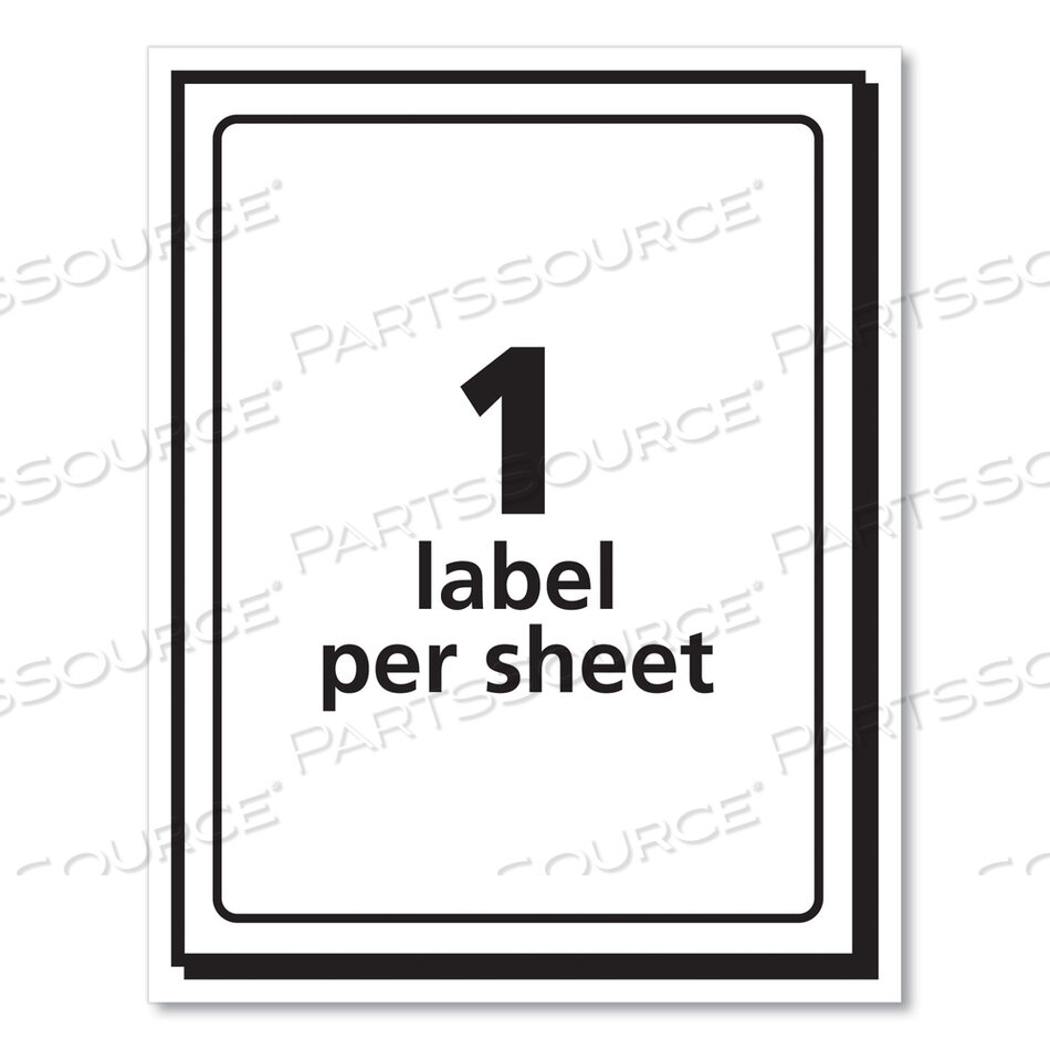 4 X 6 SHIPPING LABELS WITH TRUEBLOCK TECHNOLOGY, INKJET/LASER PRINTERS, 4 X 6, WHITE, 20/PACK by Avery