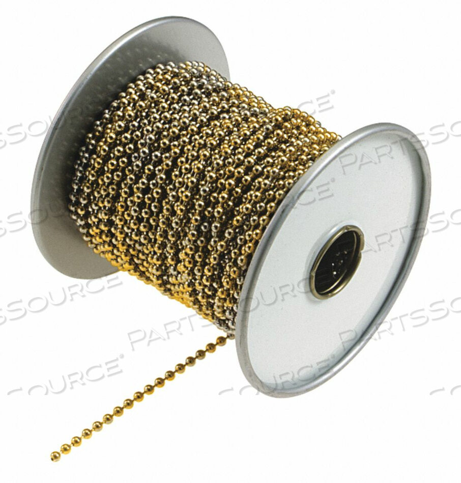 BEAD CHAIN SP GLD YEL BRS 100 FT. by Lucky Line Products