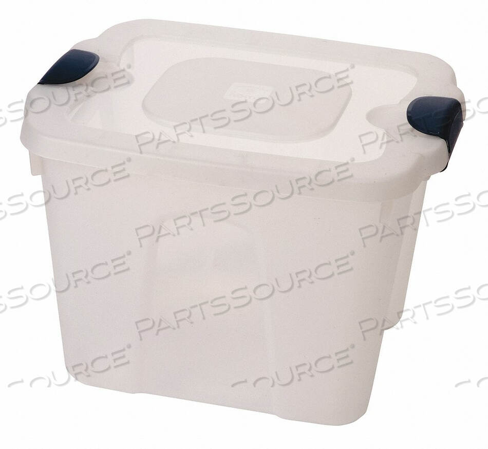 STORAGE TOTE 10 GAL. CLEAR 13-1/2 IN H by Durabilt