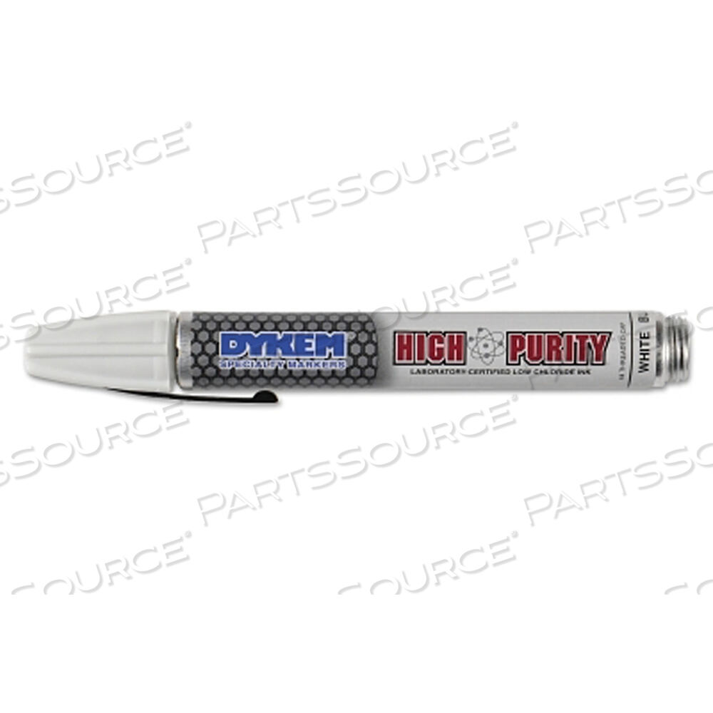 HIGH PURITY 44 WHITE MEDIUM TIP MARKERS by Dykem