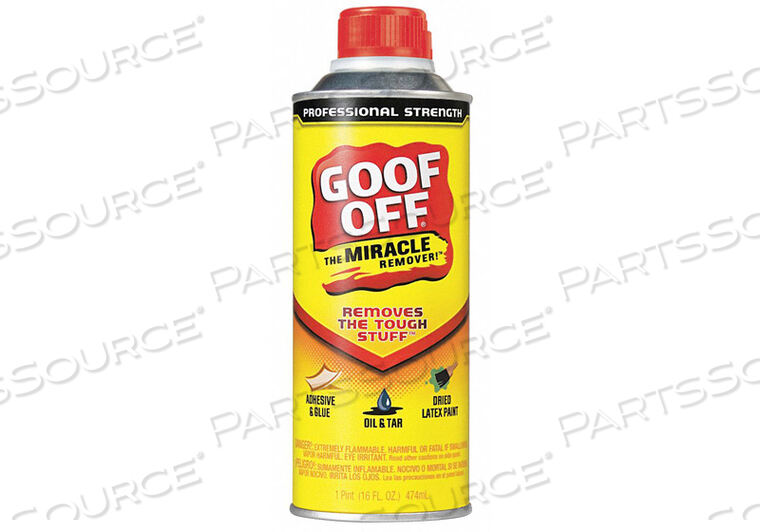 FG654 Goof Off PROFESSIONAL STRENGTH REMOVER 16 OZ. : PartsSource :  PartsSource - Healthcare Products and Solutions