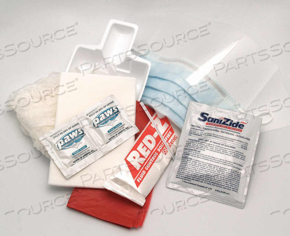 BIOHAZARD SPILL KIT INFECTIOUS WASTE BAG by Medique