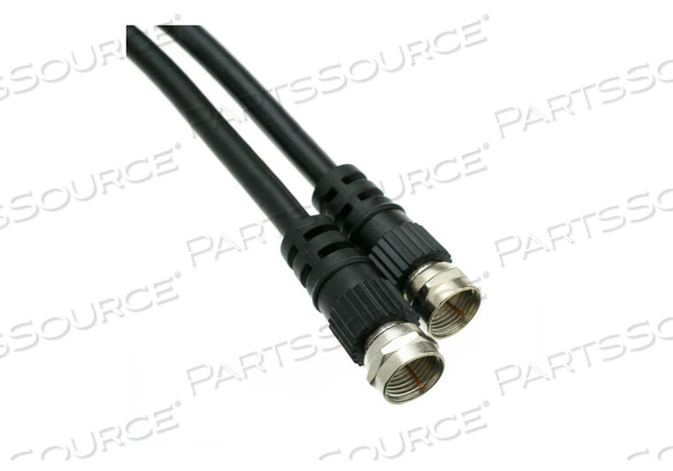 12FT RG59 F-PIN MALE/MALE COAXIAL CABLE - BLACK by CableWholesale