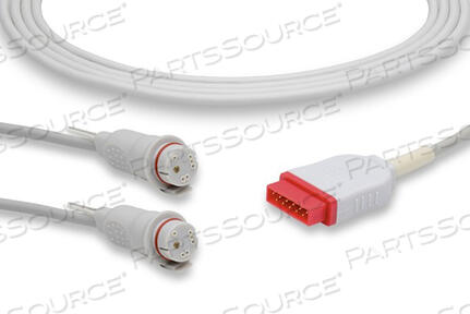 CAREFUSION 12 FT DUAL IBP TRANSDUCER ADAPTER CABLE 