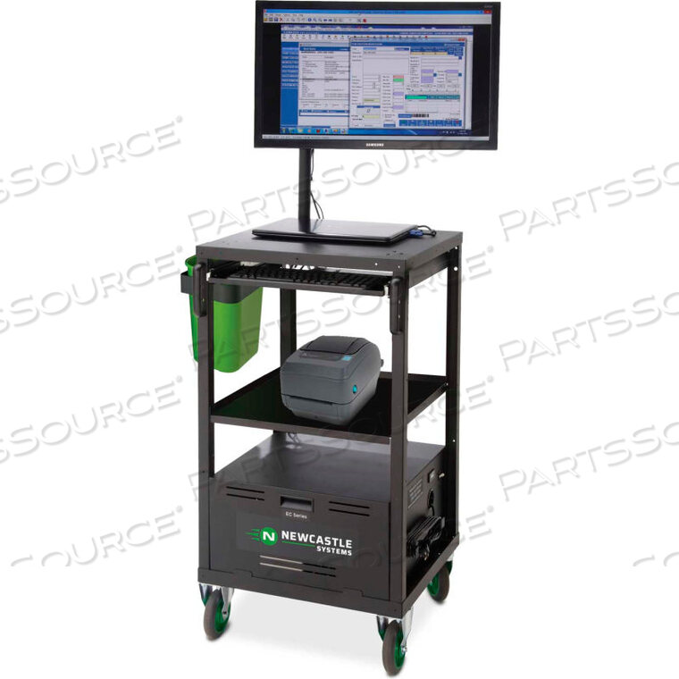 EC SERIES ECOCART MOBILE POWERED LAPTOP CART WITH 40AH BATTERY by New Castle Systems