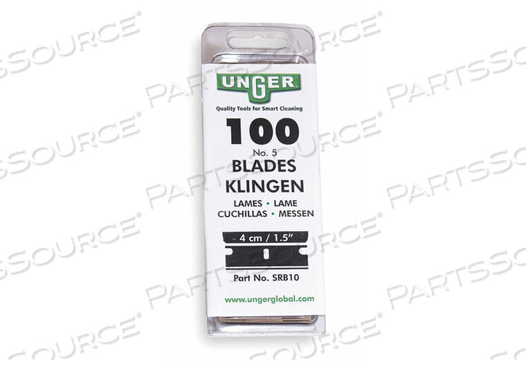 REPLACEMENT BLADE 1-1/2 IN L PK100 by Unger