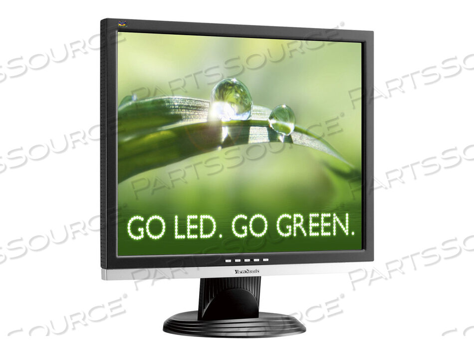 LED DESKTOP MONITOR, 1000:1 CONTRAST, 19 IN VIEWABLE IMAGE, 1280 X 1024, 18 W, 5 MS RESPONSE, 32 TO 104 DEG F, 195 MM X 434.9 MM X 412.2 MM, 3.5  by ViewSonic