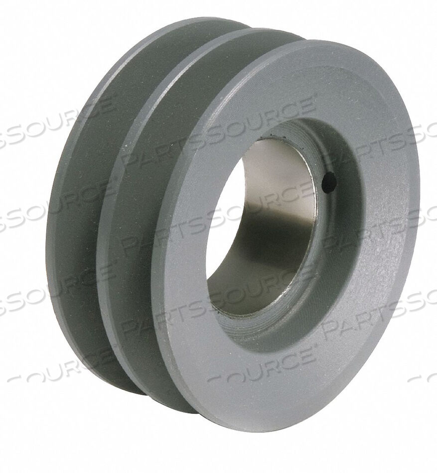 V-BELT PULLEY DETACHABLE 2GROOVE 4.45 OD by TB Wood's
