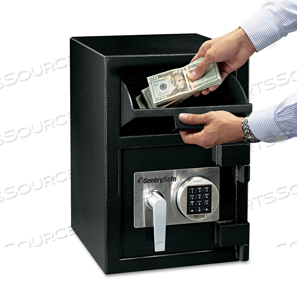 SENTRYSAFE FRONT LOADING DEPOSITORY SAFE DH-074E - 14"W X 15-5/8"D X 20"H, BLACK by SentrySafe
