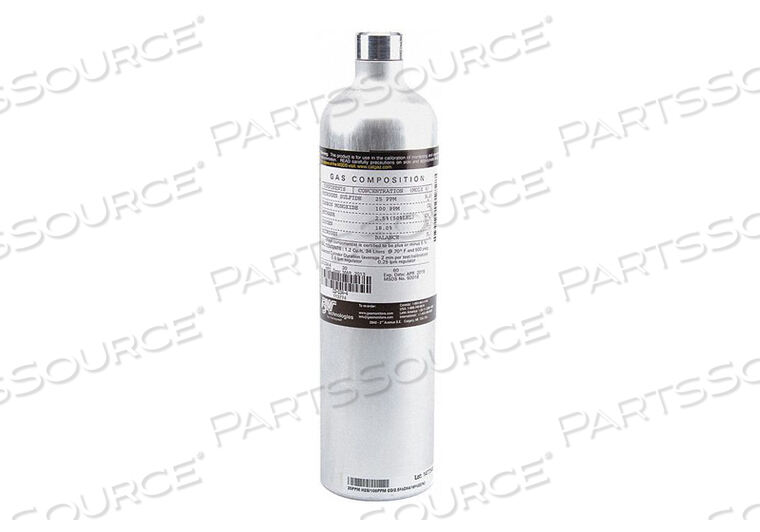 CALIBRATION GAS 1.25 PERCENT CH4 34L by BW Technologies