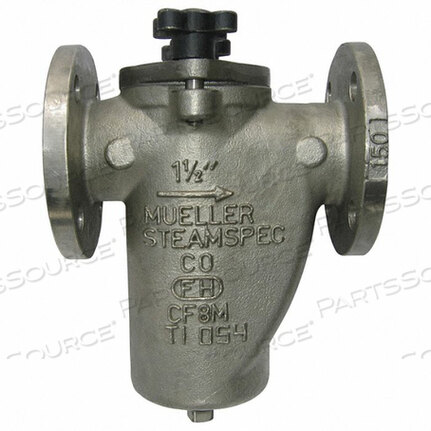 BASKET STRAINER 304 SS 2 FLANGED VITON by Mueller Steam Specialty