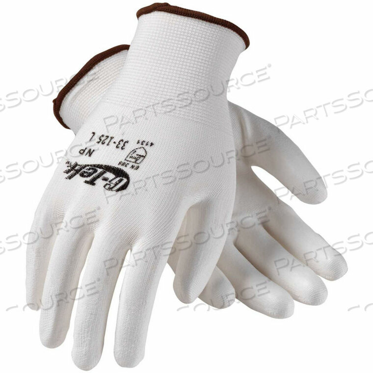 G-TEK GP GENERAL DUTY NYLON GLOVE, POLYURETHANE COATED, WHITE,XXL by Protective Industrial Products