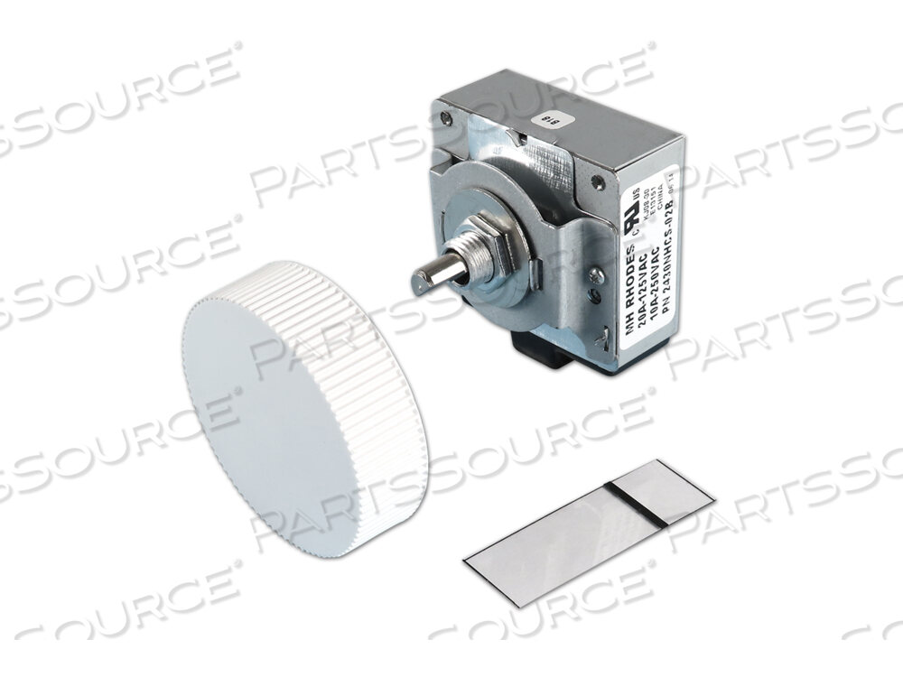 MECHANICAL TIME SWITCH, SPST, NO, 120 TO 240 VAC, 20 A 