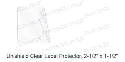 2.5" X 1.5" UNISHIELD CLEAR LABEL PROTECTOR by United Ad Label