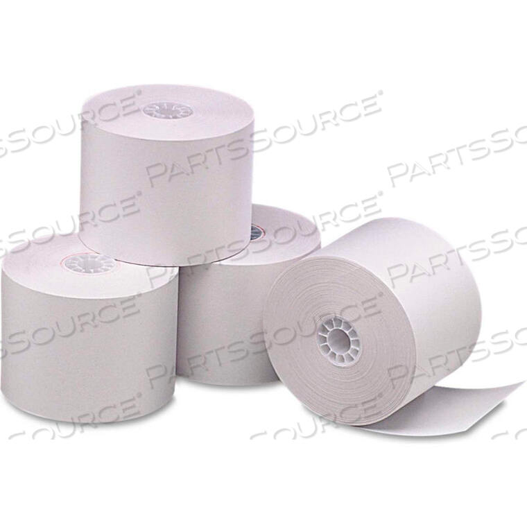 SINGLE-PLY THERMAL CASH REGISTER/POS ROLLS, 2-1/4" X 165', WHITE, 6/PACK by PM Company