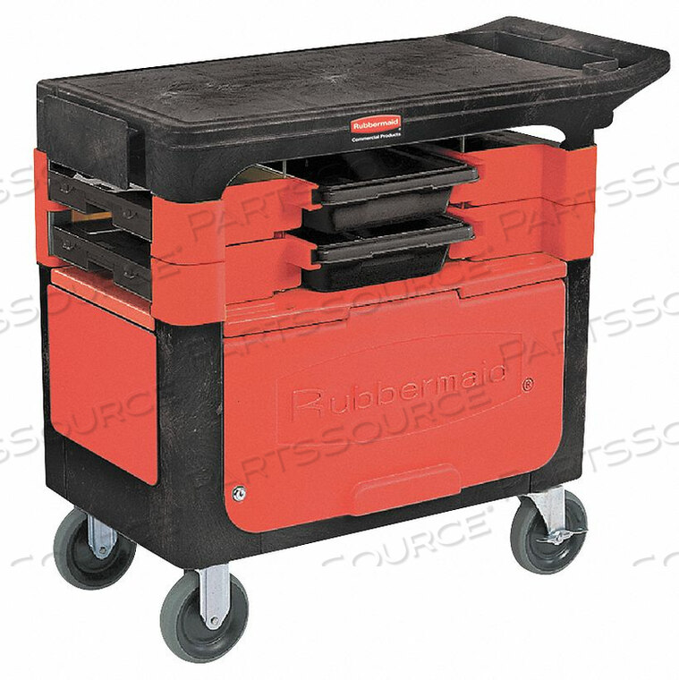 MOBILE CAB BENCH PLASTIC 38 W 19-1/4 D by Rubbermaid Medical Division