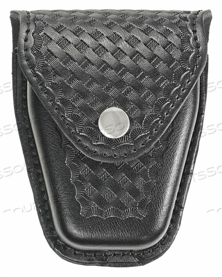HANDCUFF POUCH SYNTHETIC LEATHER BLACK by Heros Pride