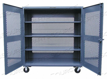 HEAVY DUTY MOBILE VENTILATED CABINET - 48 X 24 X 67 by Strong Hold