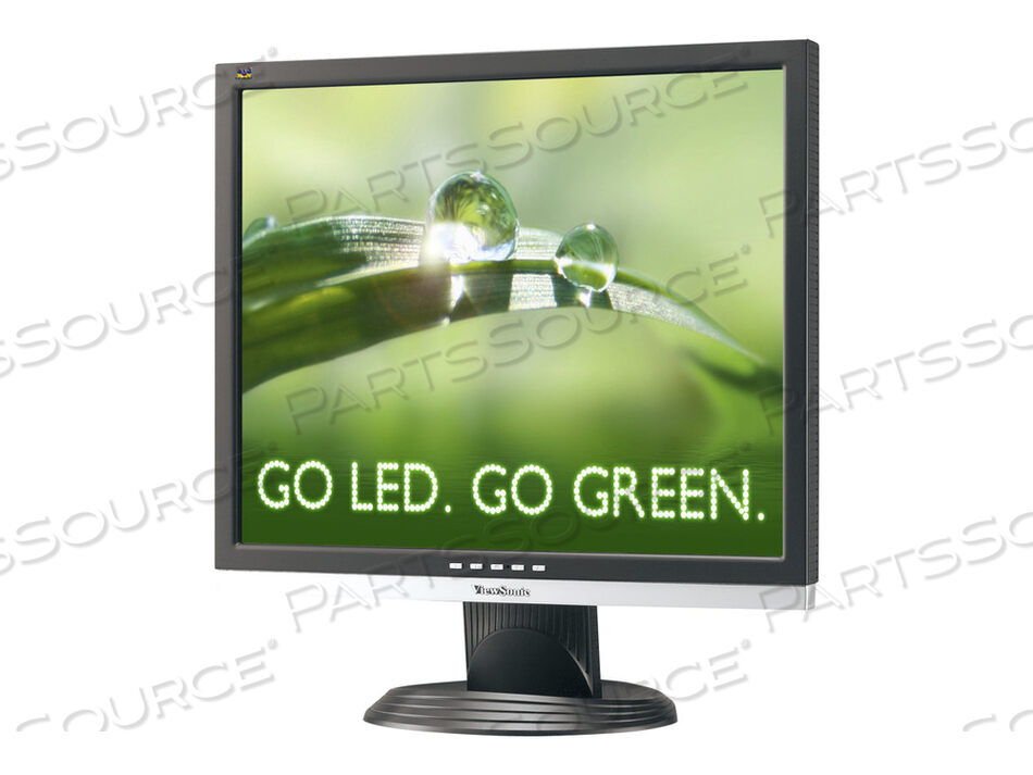 LED DESKTOP MONITOR, 1000:1 CONTRAST, 19 IN VIEWABLE IMAGE, 1280 X 1024, 18 W, 5 MS RESPONSE, 32 TO 104 DEG F, 195 MM X 434.9 MM X 412.2 MM, 3.5  by ViewSonic