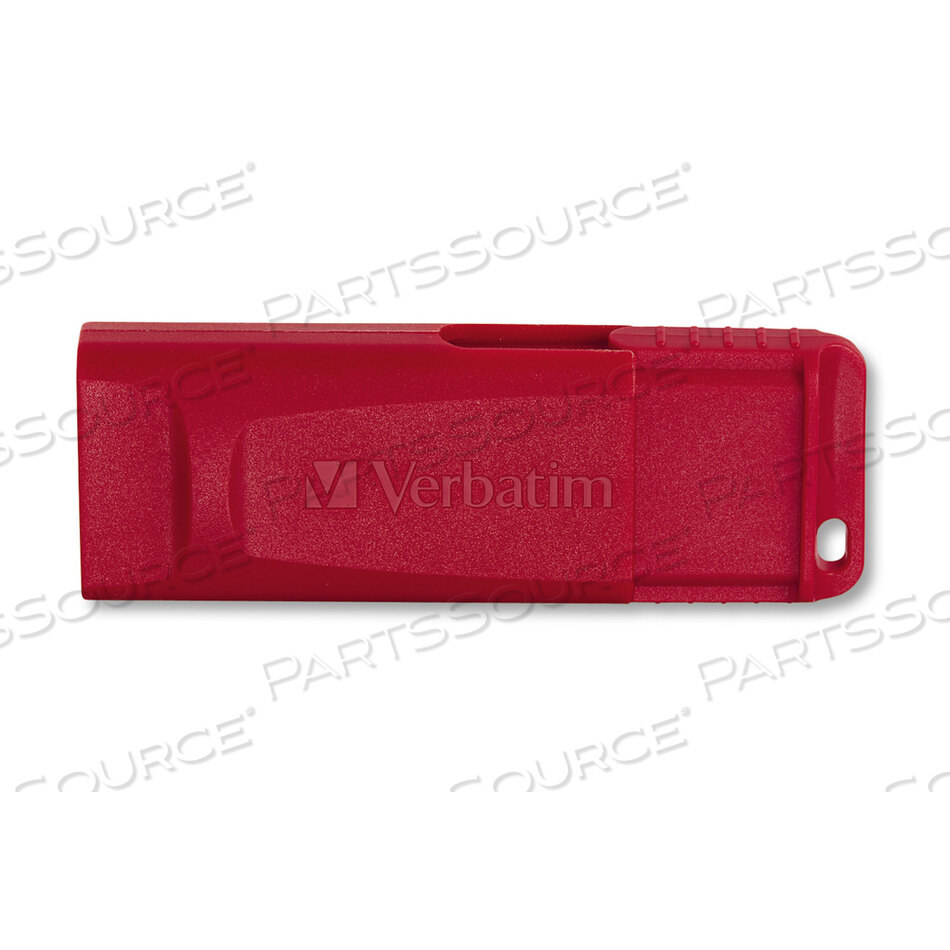 STORE 'N' GO USB FLASH DRIVE, 128 GB, RED by Verbatim