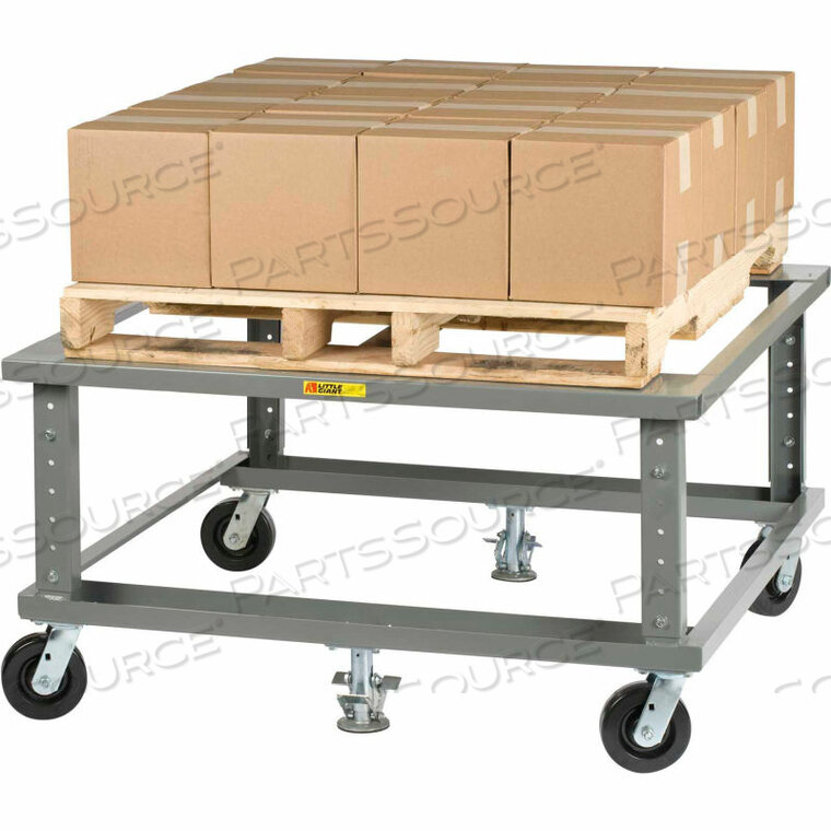 ERGONOMIC ADJUSTABLE HEIGHT PALLET STAND - 42" X 48" by Little Giant