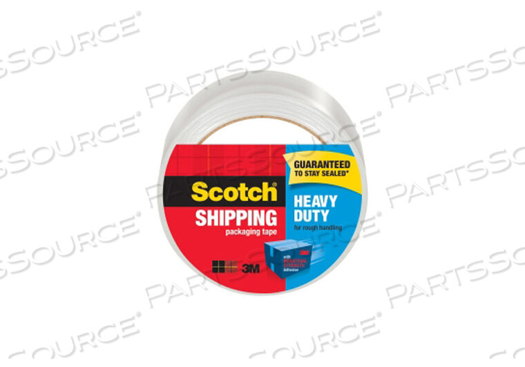HEAVY-DUTY SHIPPING PACKING TAPE, RUBBER, CLEAR, 1.88 IN X 54.6 YD by Non-Medical