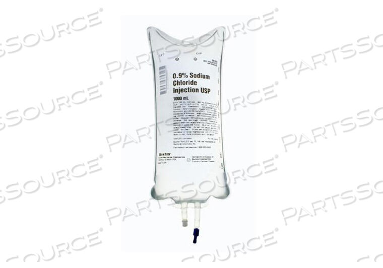 SODIUM CHLORIDE INJECTION, 0.9% SODIUM CHLORIDE, 1000 ML, 10 IN X 10 IN X 16 IN by Baxter Healthcare Corp.