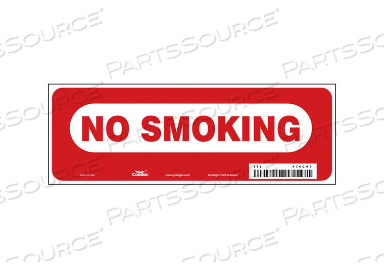 SAFETY SIGN 10 W 3-1/2 H 0.004 THICK by Condor