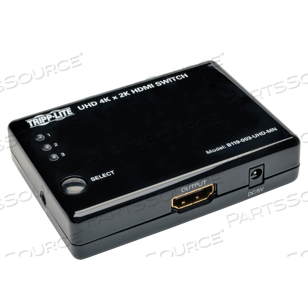 3 PORT HDMI MINI SWITCH FOR VIDEO AND AUDIO 4K X 2K UHD 30 HZ - by Tripp Lite