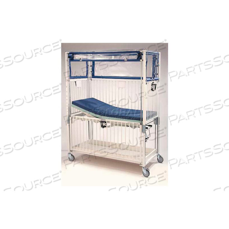 CHILD ICU KLIMER CRIB, 30"W X 60"L X 78"H, FLAT DECK, EPOXY by NK Products (Formerly I-Rep Therapy Products)