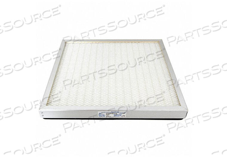 HEPA FILTER, ALUMINUM FRAME, PAPER MEDIA, 18 IN X 2 IN X 18 IN by Air Science
