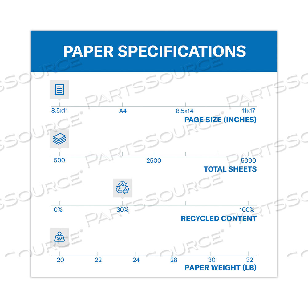 COLORS PRINT PAPER, 20 LB BOND WEIGHT, 8.5 X 11, LILAC by Hammermill