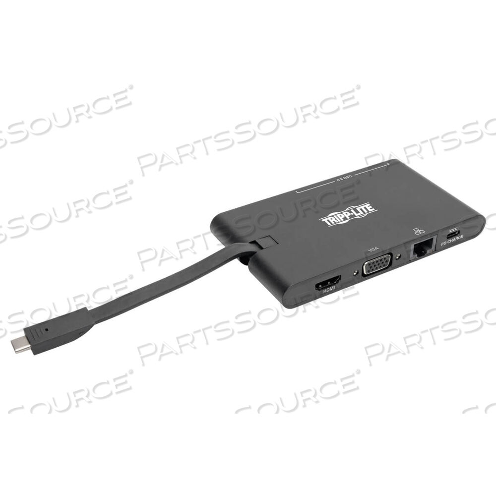USB-C LAPTOP DOCKING STATION - HDMI, VGA, GBE, 4K @ 30 HZ, THUND by Tripp Lite
