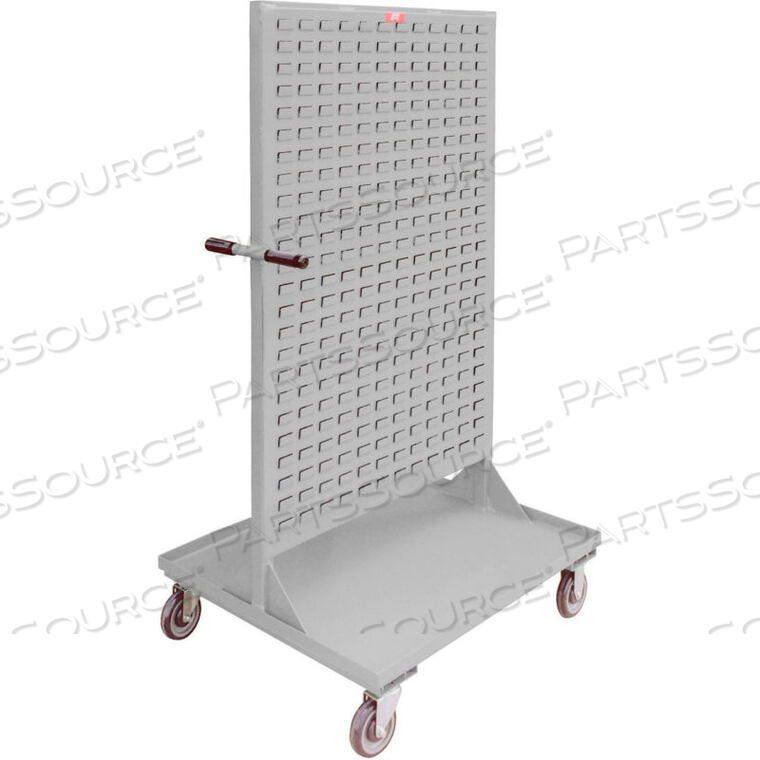 STEEL MOBILE DOUBLE SIDED BIN RACK - ALL-WELDED 36" X 68", 8" CASTERS by Jamco