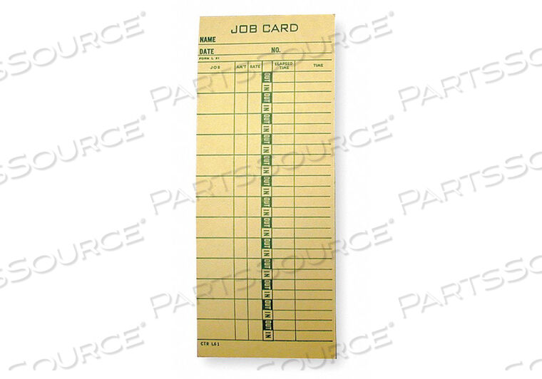 JOB COST TIME CARD PK1000 by Amano