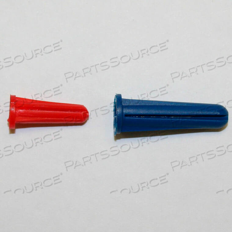 CONICAL LIP PLASTIC ANCHOR - 10-12 X 1" - PLAIN FINISH - PKG OF 100 by Brighton Best