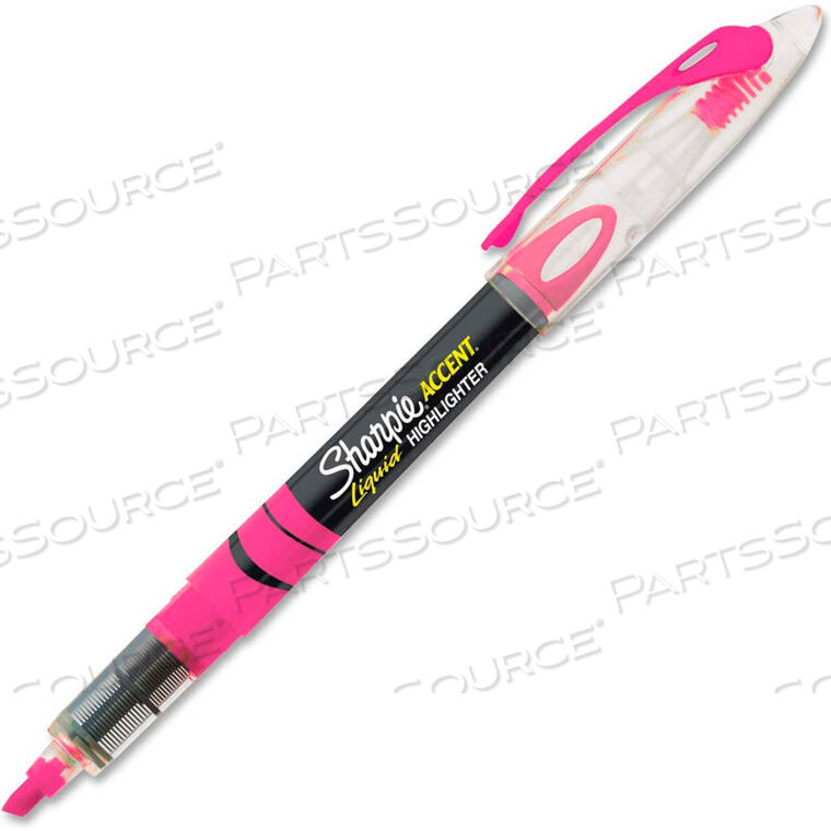 ACCENT LIQUID PEN STYLE HIGHLIGHTER, FLUORESCENT PINK INK by Sharpie