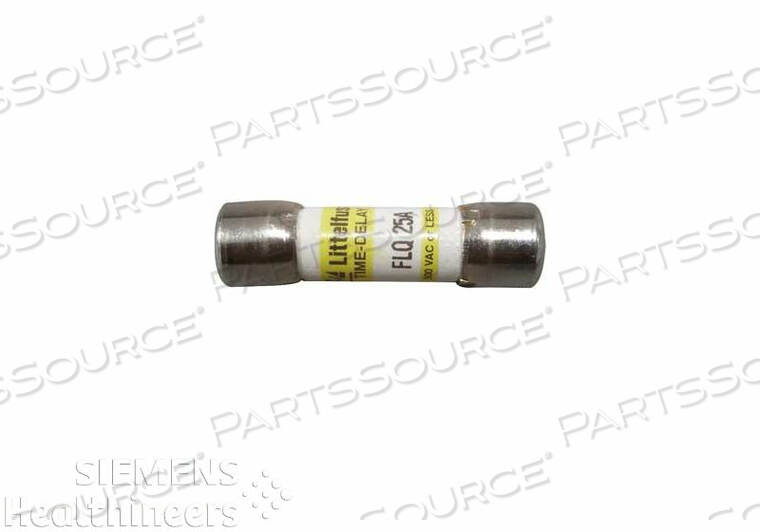 SLOW BLOW FUSE, 10 MM DIA, 25 A, 500 V, 38 MM, CYLINDRICAL by Siemens Medical Solutions