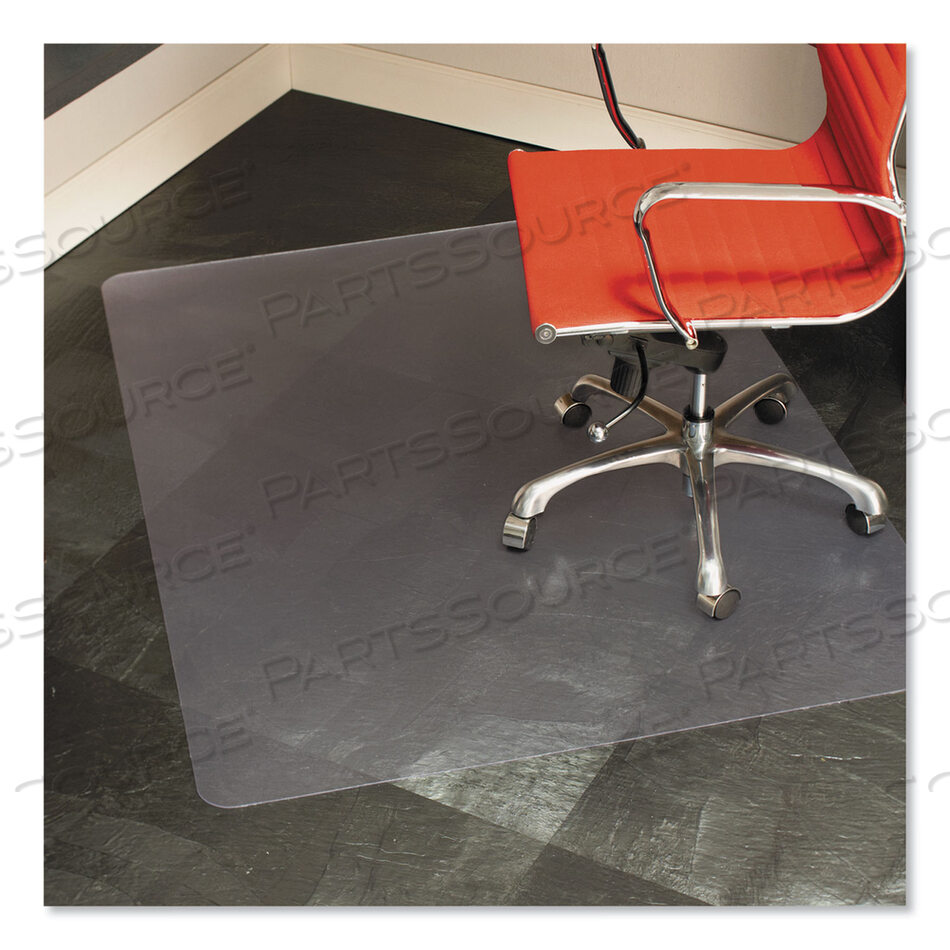 EVERLIFE CHAIR MAT FOR HARD FLOORS, HEAVY USE, RECTANGULAR, 46 X 60, CLEAR by ES Robbins