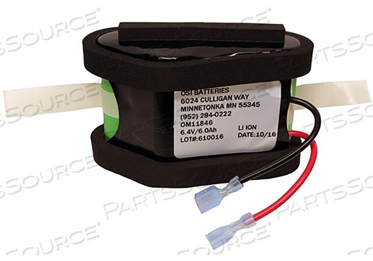 REPLACEMENT BATTERY, 6 AH, LITHIUM ION IRON PHOSPHATE, 6.4 V, YES 
