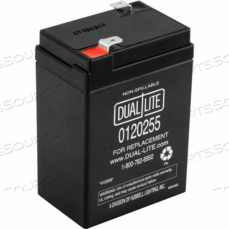 6V, 2A SEALED LEAD ACID REPLACEMENT BATTERY by Hubbell Power Systems