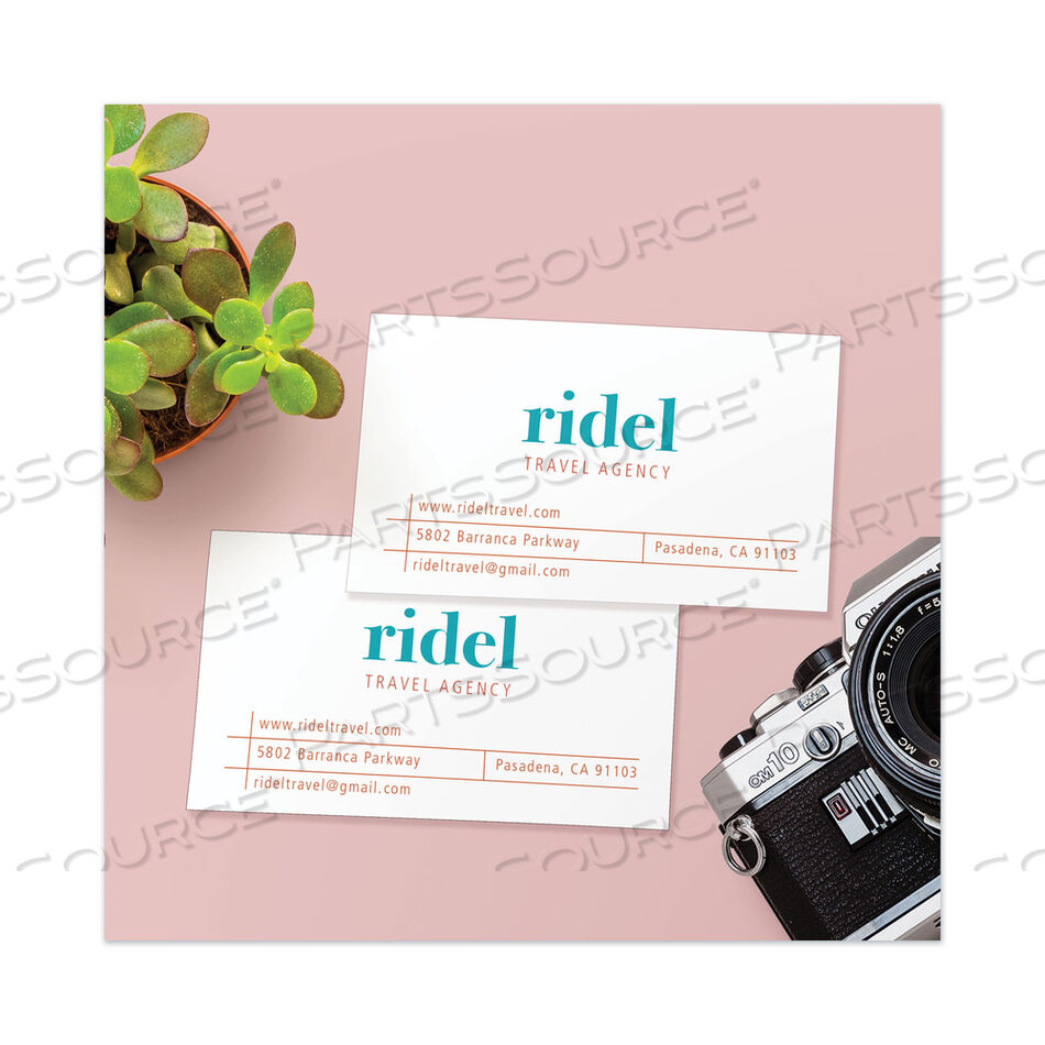 PRINTABLE MICROPERFORATED BUSINESS CARDS W/SURE FEED TECHNOLOGY, LASER, 2 X 3.5, WHITE, 2,500 CARDS, 10/SHEET, 250 SHEETS/BOX by Avery