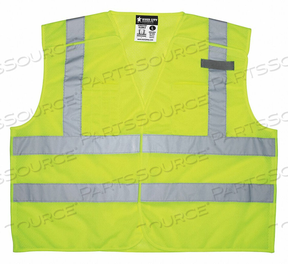 HIGH VISIBILITY VEST 2XL SIZE UNISEX by MCR Safety
