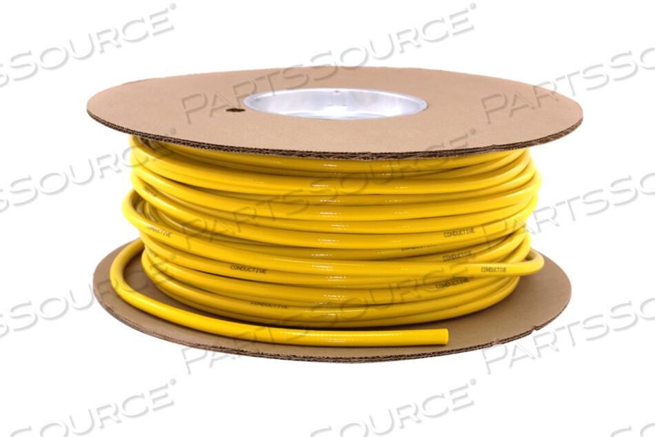 CONDUCTIVE HOSE, 1/4 IN ID, 0.46 IN OD, PVC, AIR, YELLOW, 14 TO 150 DEG F, 200 PSI, MEETS ISO, 250 FT by Bay Corporation